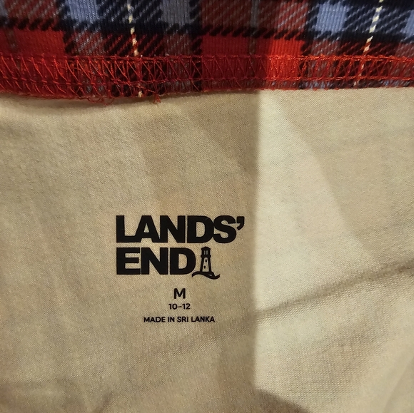 NWT Lands' End Plaid Starfish Leggings - Picture 2 of 5